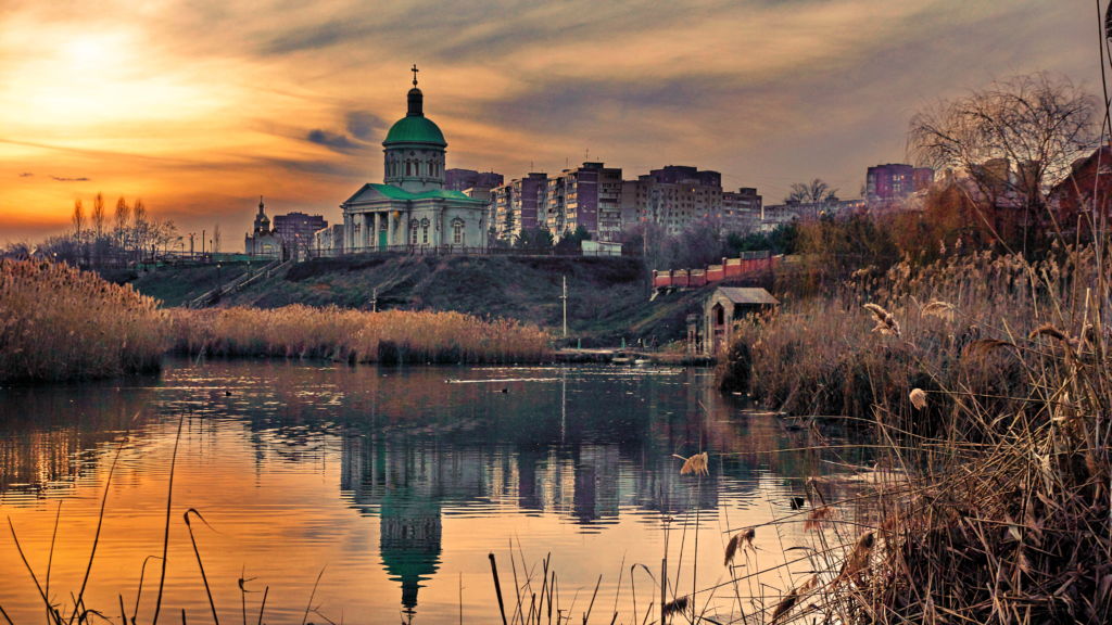 В лучах заката