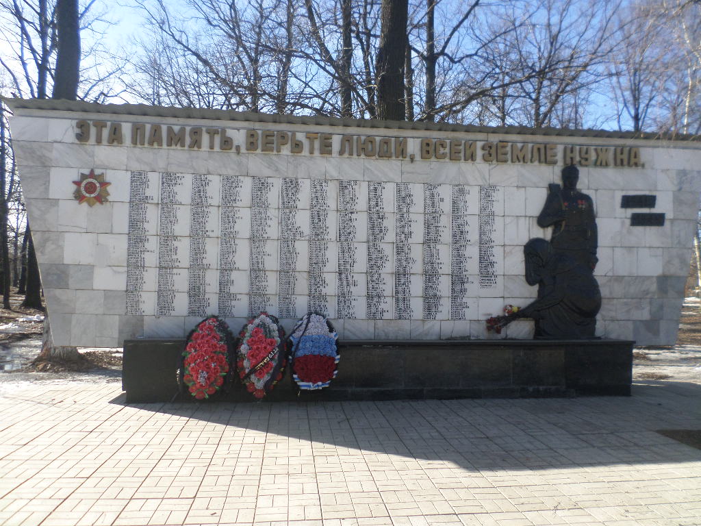 Памятная плита воинам поселка Никольско-Архангельского